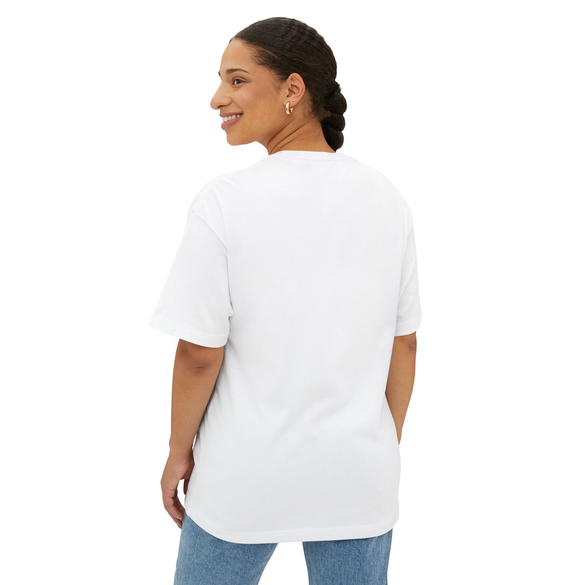 Manifesting Unisex Oversized Boxy Tee, Comfy Casual Tee, Affirmation Shirt, Gift for Her, Relaxed Fit Top, Inspirational Wear
